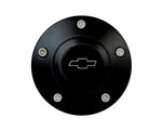 Engraved Black Billet 5 Hole Horn Button Chevy, SS or GMC Logo