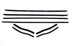 1967 - 68 Mustang Convertible Window Felt Weatherstrip Kit - 8 piece kit