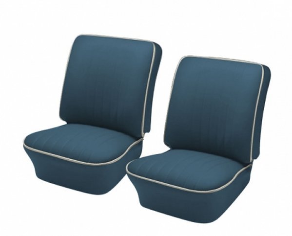 1954 - 55 Volkswagen VW Bug OEM Classic Seat Upholstery, Front Only Water Blue