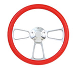 1970 1971 1972 1973 1974 Ford Mustang Red Steering Wheel, Horn & Adapter 