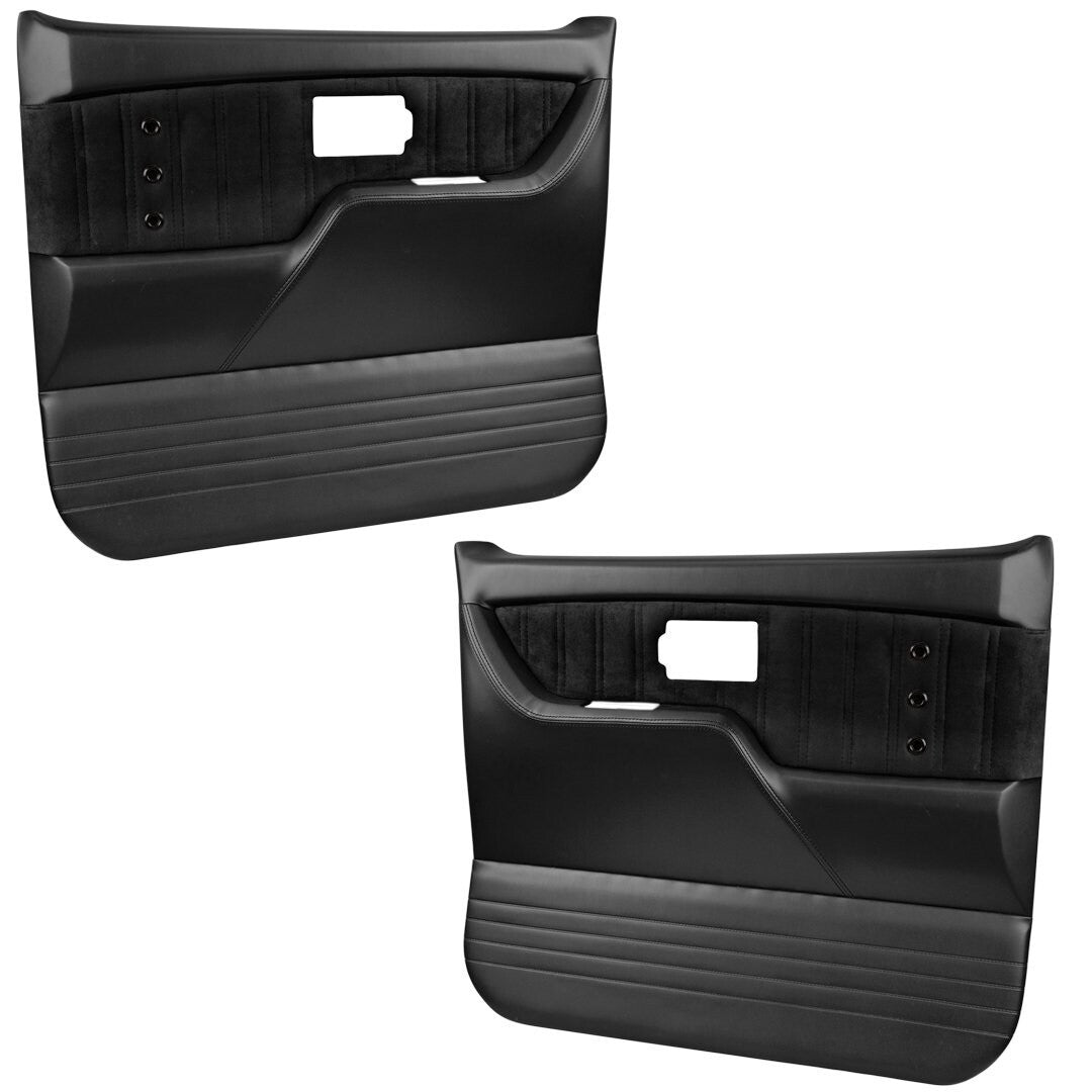 Sport XR Molded Door Panel Set - Black - for 1981 - 87 Chevy, GMC C/10 Truck