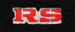 1970-73 Camaro Black Carpet Floor Mat Set w/Red & Silver RS Logo -ACC Made in US