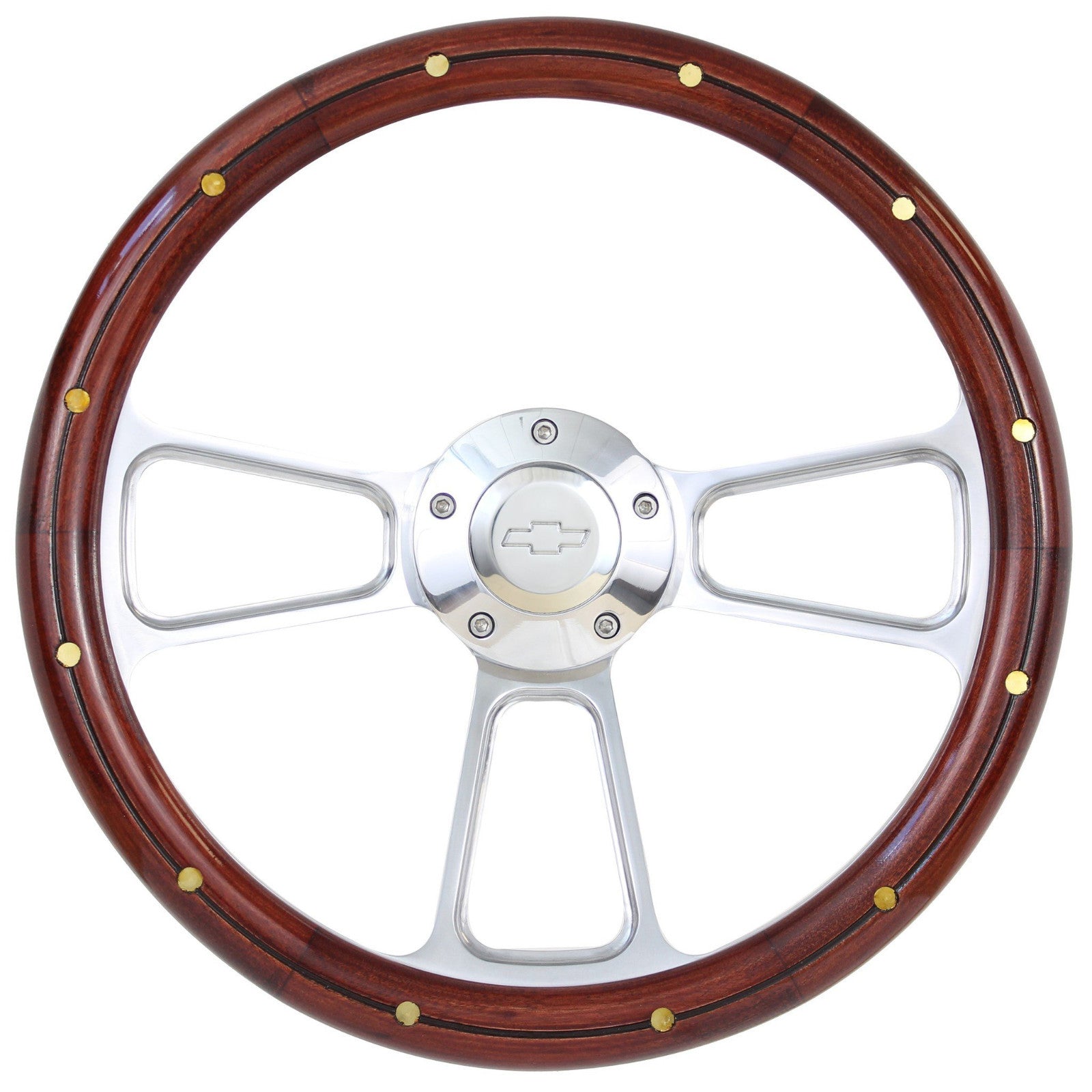 Real Wood & Billet Steering Wheel & Adapter Kit for 1975 -1980 Monte Carlo