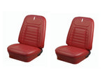 1968 Camaro Coupe Front/Rear DELUXE Red Seat Upholstery -  48" Folding Rear Seat