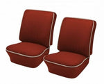 1965 - 67 Volkswagen VW Bug OEM Classic Seat Upholstery, Front Only, Brick Red