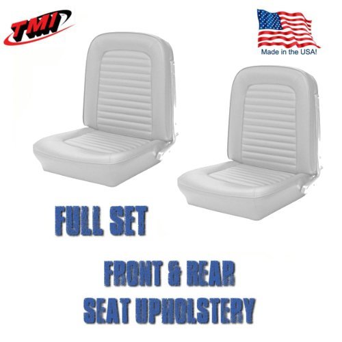 1964 &1965 Mustang Fastback Seat Upholstery White Front & Rear