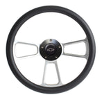 Hot Rod Custom Billet & Black Steering Wheel Boss Kit for 1969-94 GM Column