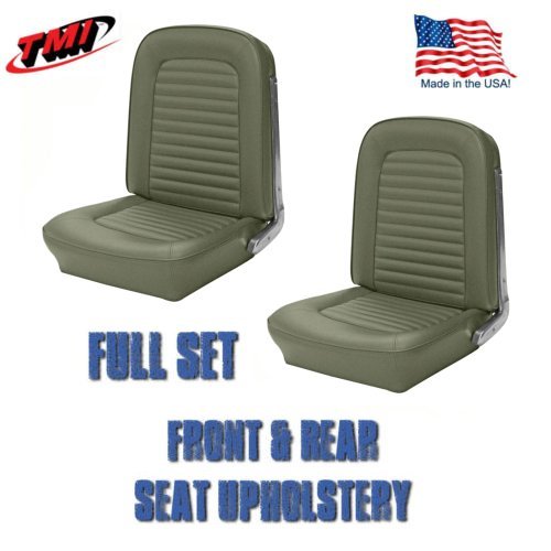1964 &1965 Mustang Convertible Seat Upholstery Ivy Gold Front & Rear