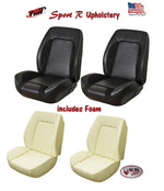 Sport R Front Bucket, RearSeat Upholstery + Foam for 1968 Camaro TMI, Made in US