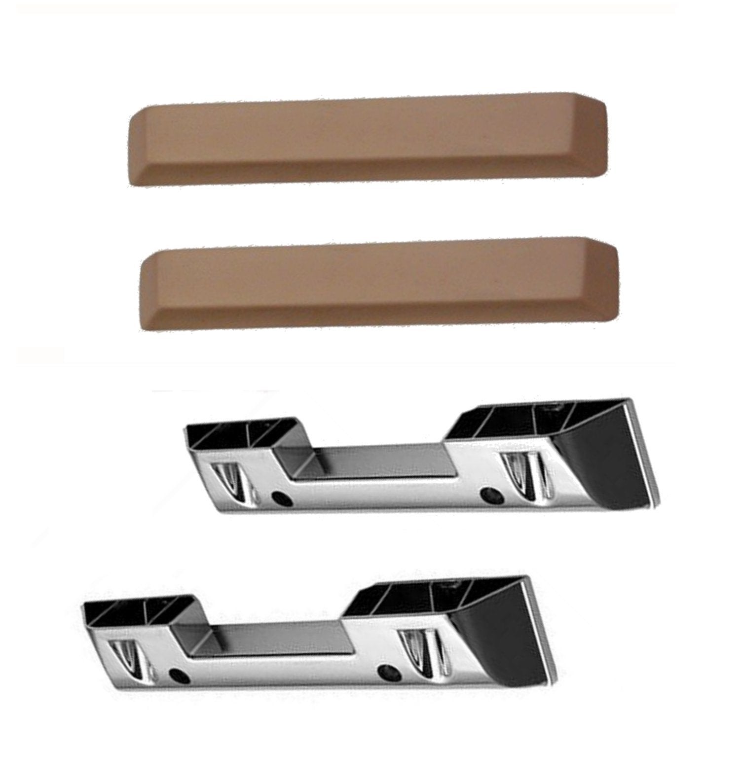 1964 - 1966 Mustang Arm Rest Set - Palomino- Arm Rest Base and Pad Included