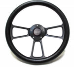 1969 - 1972 Chevelle Black Steering Wheel Black Powder Coat Full Kit