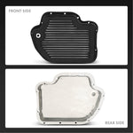 Finned Aluminum Black Transmission Oil Pan for GM TH400 2-3/8 inch Pan Depth