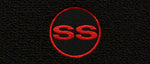 1967-69 Camaro Black Carpet Floor Mat Set with Red Circle SS Camaro Logo -ACC