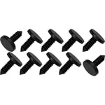 GM Replacement Weatherstrip Black Nylon Retaining Clip; Push-In Style - 10 Pc
