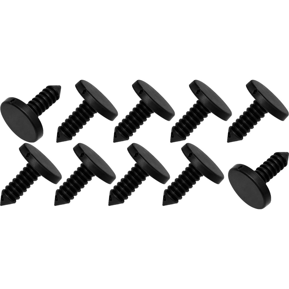 GM Replacement Weatherstrip Black Nylon Retaining Clip; Push-In Style - 10 Pc