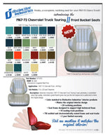 Standard Touring II Fully Assembled Seats 67-72 Chevy Truck-Your Choice of Color