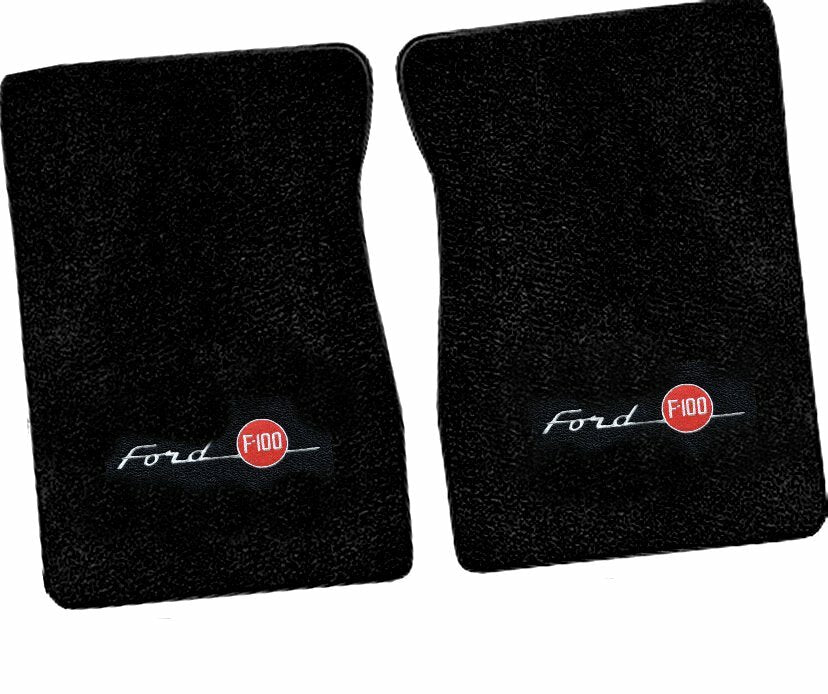 Custom Logo Embroidered Floor Mat Set for 1957 - 1960 Ford F100 (ACC)