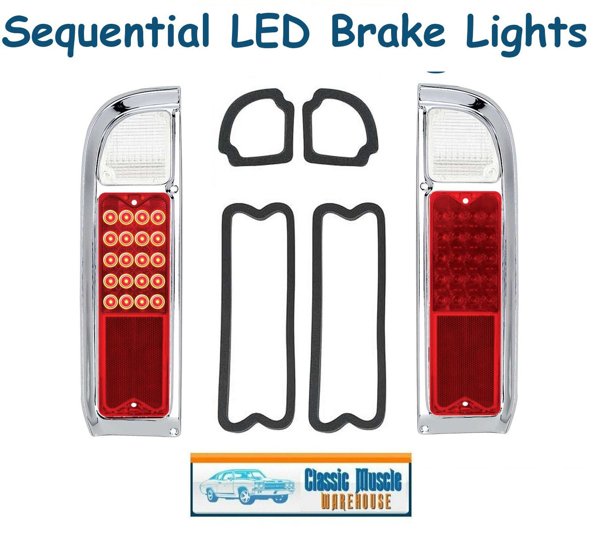 1969 - 72 Chevy Fleetside Pickup, Blazer, Jimmy Sequential LED Tail Light Kit