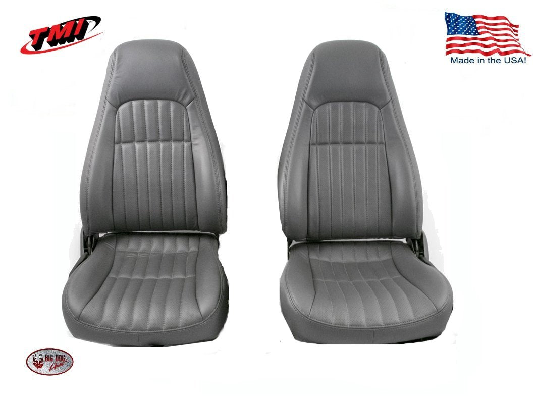 1997- 02 Camaro Highback Seat Upholstery Made by TMI in the US, Dark Grey