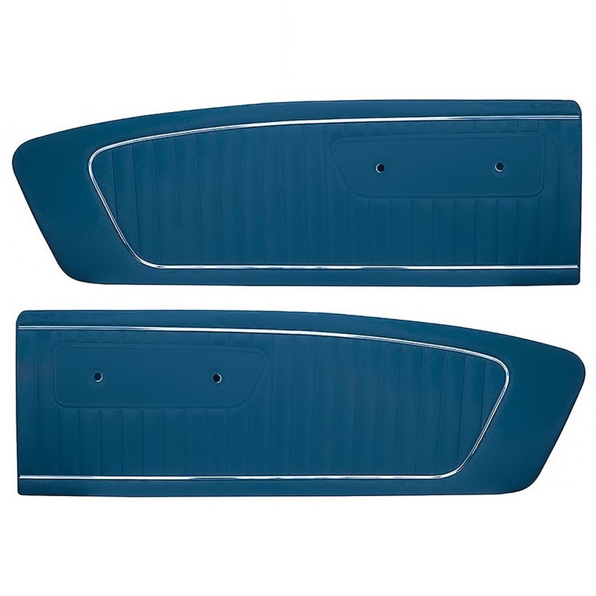 Blue Door Panels for 1964 1965 Mustang by Distinctive Ind. - IN STOCK