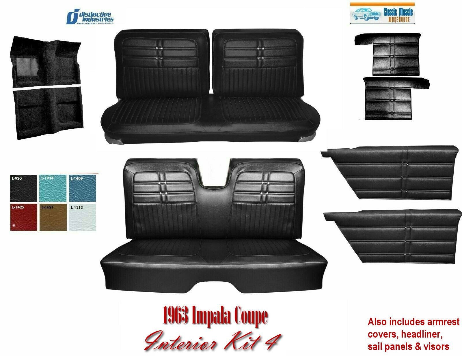 1963 Impala Coupe Complete Interior Kit 4