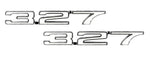Chevrolet 327 Emblem Set. for 1968 Camaro *PAIR* - Authentic GM Parts