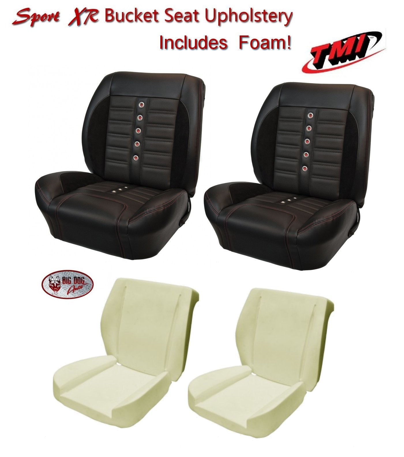 Sport XR Front & Rear Seat Upholstery + Foam for 1966 - 72 Chevelle Convertible