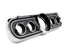 1966 Mustang Black  Instrument Bezel + New Lens Set