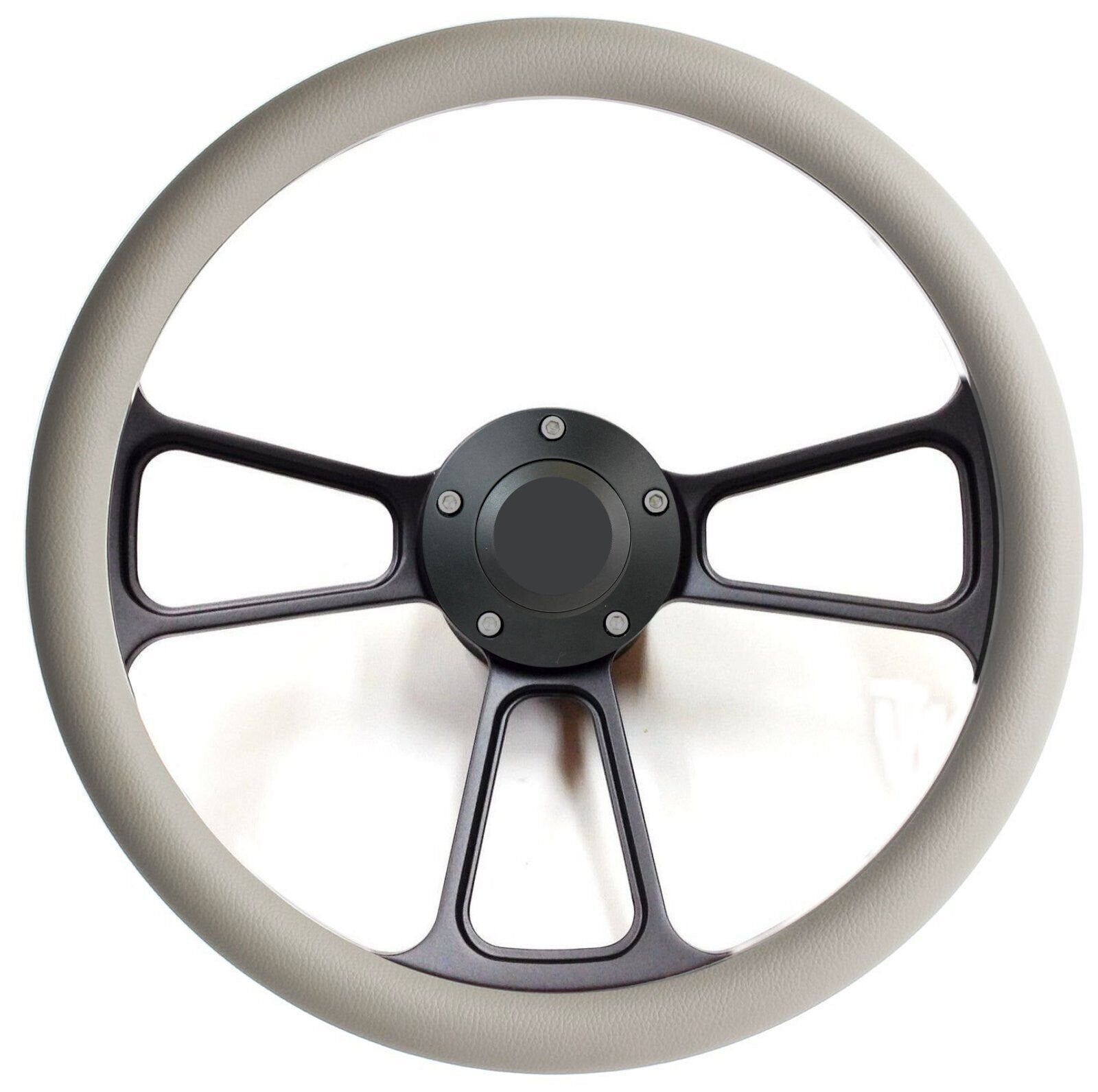 1978 -1991 Ford F-Series Pick Up Steering Wheel Kit, Gray & Black with Adapter