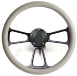 1978 -1991 Ford F-Series Pick Up Steering Wheel Kit, Gray & Black with Adapter
