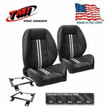 TMI Pro Series - Sport R 1000 Bucket Seats Complete with Adapter Brackets - TMI