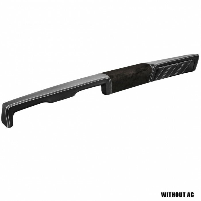 Sport R Molded Dash Pad - Black with Black Suede- for 1969 Camaro  by TMI 