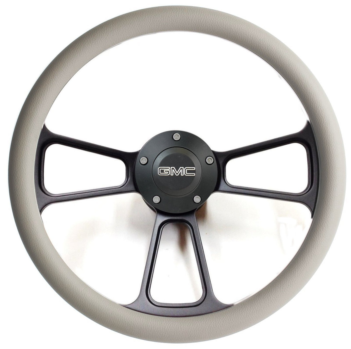 1960 - 1969  GMC Pick Up Trucks Gray & Black Billet Steering Wheel