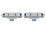 1967-1968 Ford Mustang Hood Turn Signal Housings & Grille Inserts Pair LH RH