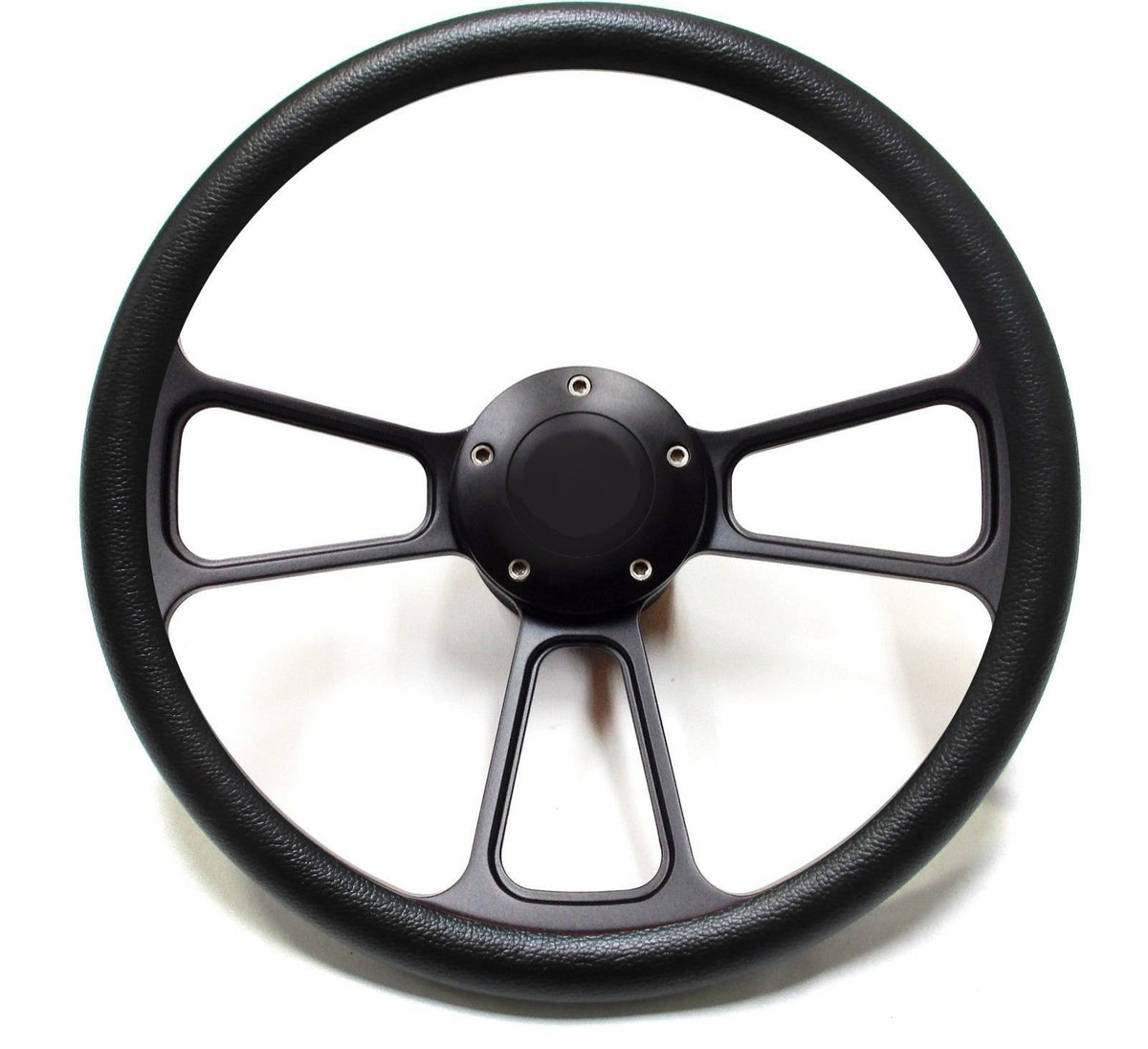 1965 1966 1967 1968 1969 Ford Mustang Leather on Black Billet Steering Wheel Kit