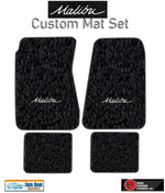 Custom Loop Carpet Floor Mat Set w/Chevy Malibu Logo for 1964-72 Chevelle Malibu