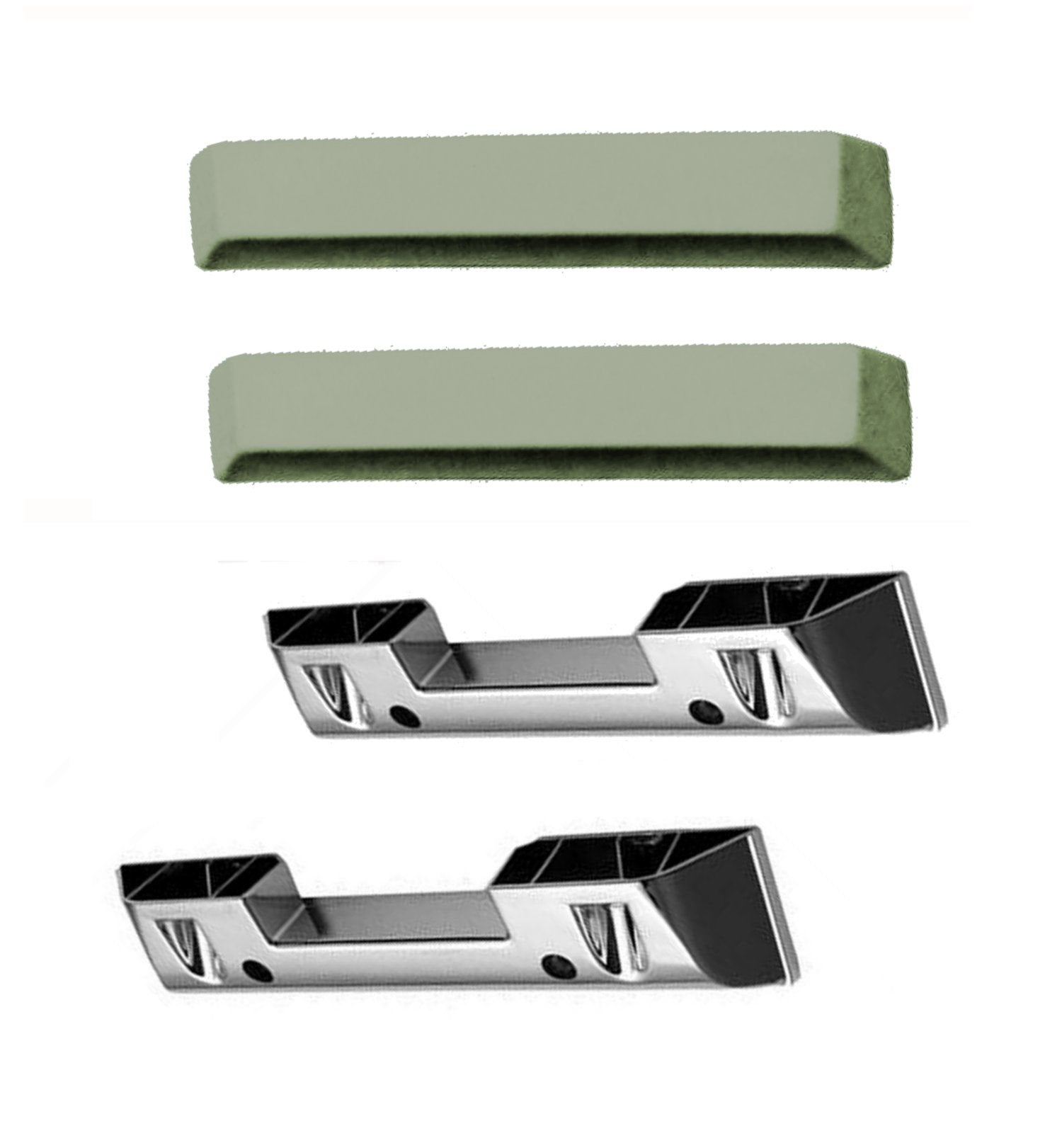 1964 - 1966 Mustang Arm Rest Set - Ivy Gold- Arm Rest Base and Pad Included