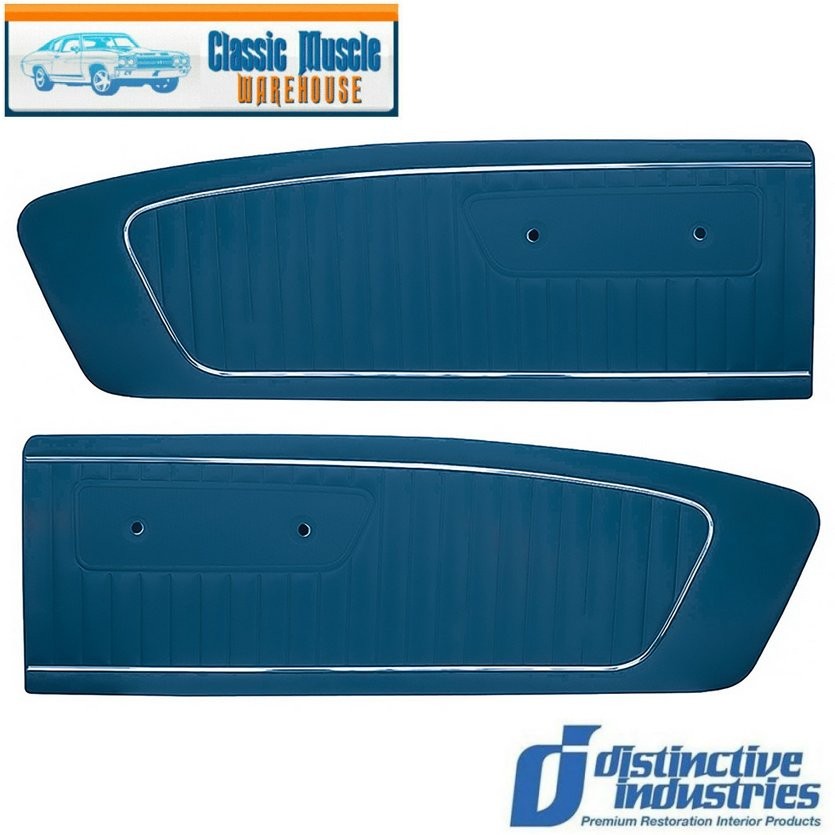 Blue Door Panels for 1964 1965 Mustang by Distinctive Ind. - IN STOCK