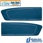 Blue Door Panels for 1964 1965 Mustang by Distinctive Ind. - IN STOCK