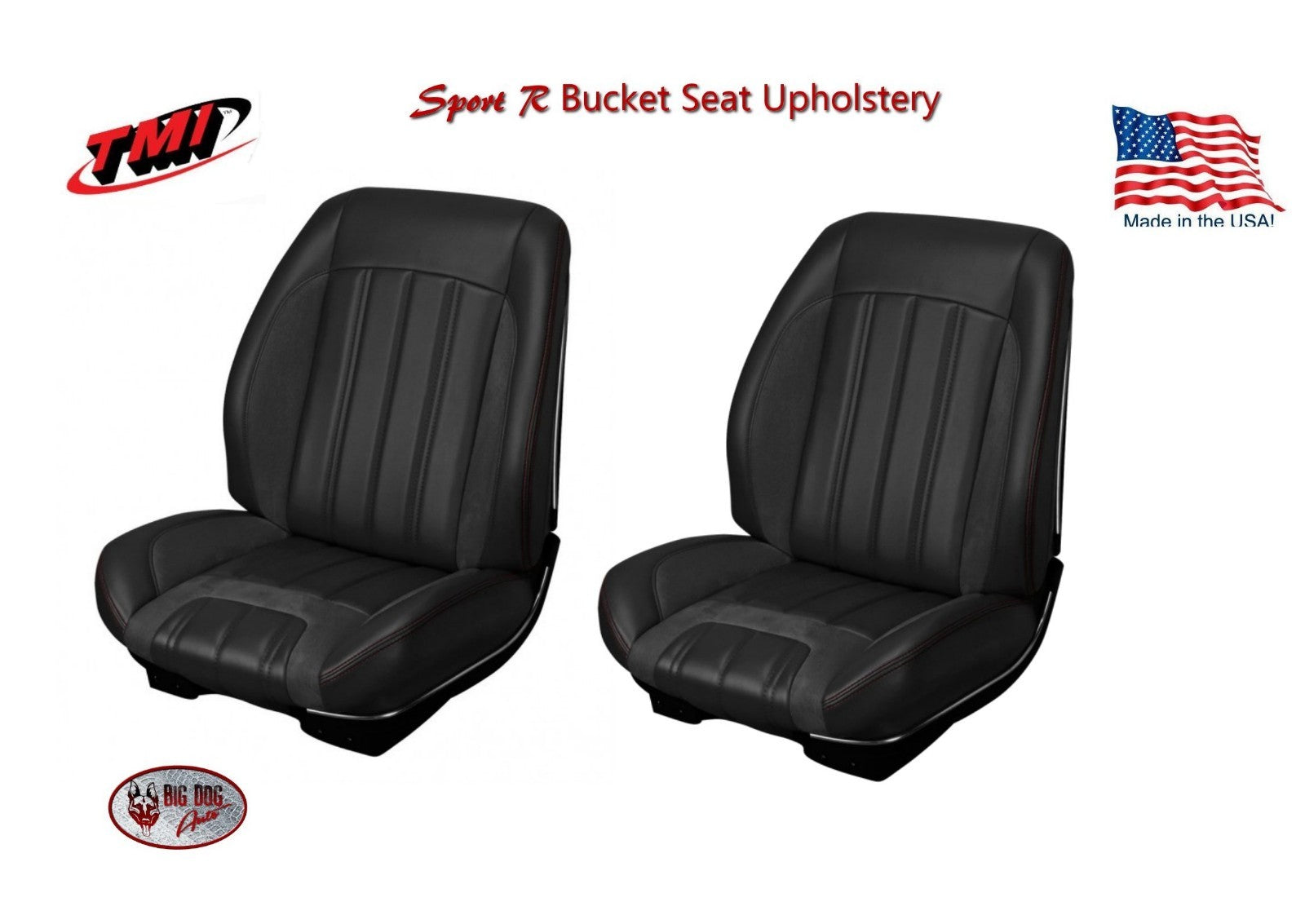 Sport R Front & Rear Seat Upholstery Set for 1966 Chevelle Coupe - by TMI