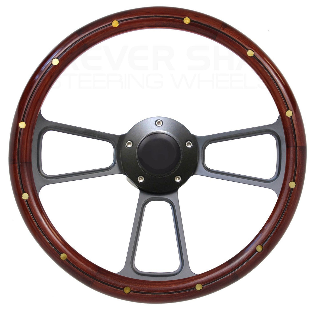 Wood/Billet Steering Wheel for 1978-1991 Ford F Series F150 F250 Pick Up Truck