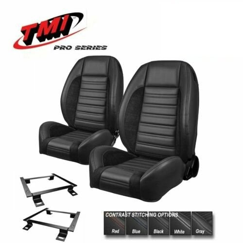 TMI Pro Series Sport R Complete Bucket Seat Set & Brackets for 1967-69 Camaro