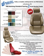 Standard Touring II Fully Assembled Seats  1968 Mustang - Your Choice of Color
