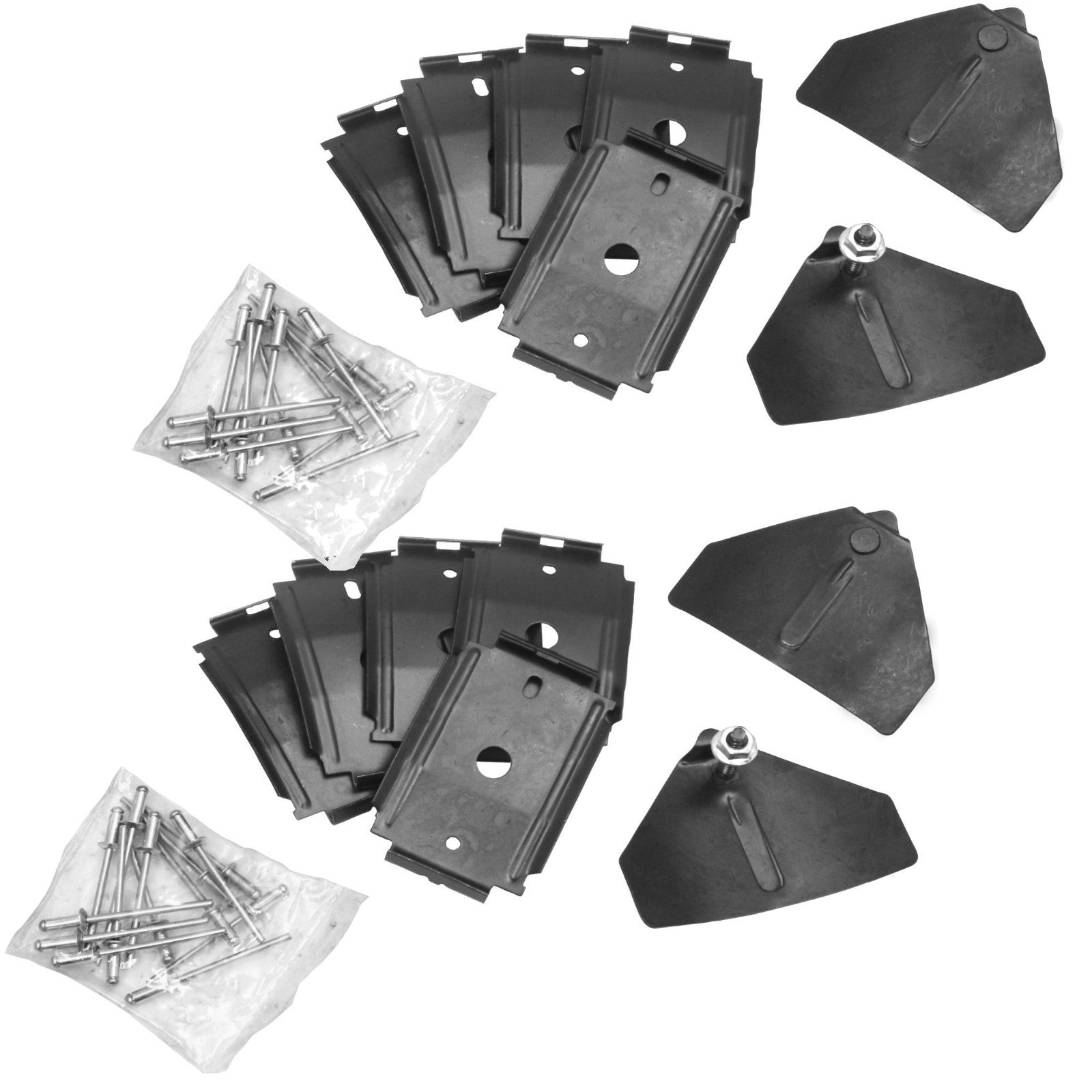 1964 - 66 Mustang Rocker Panel Molding Clips - Complete Set for Right & Left 