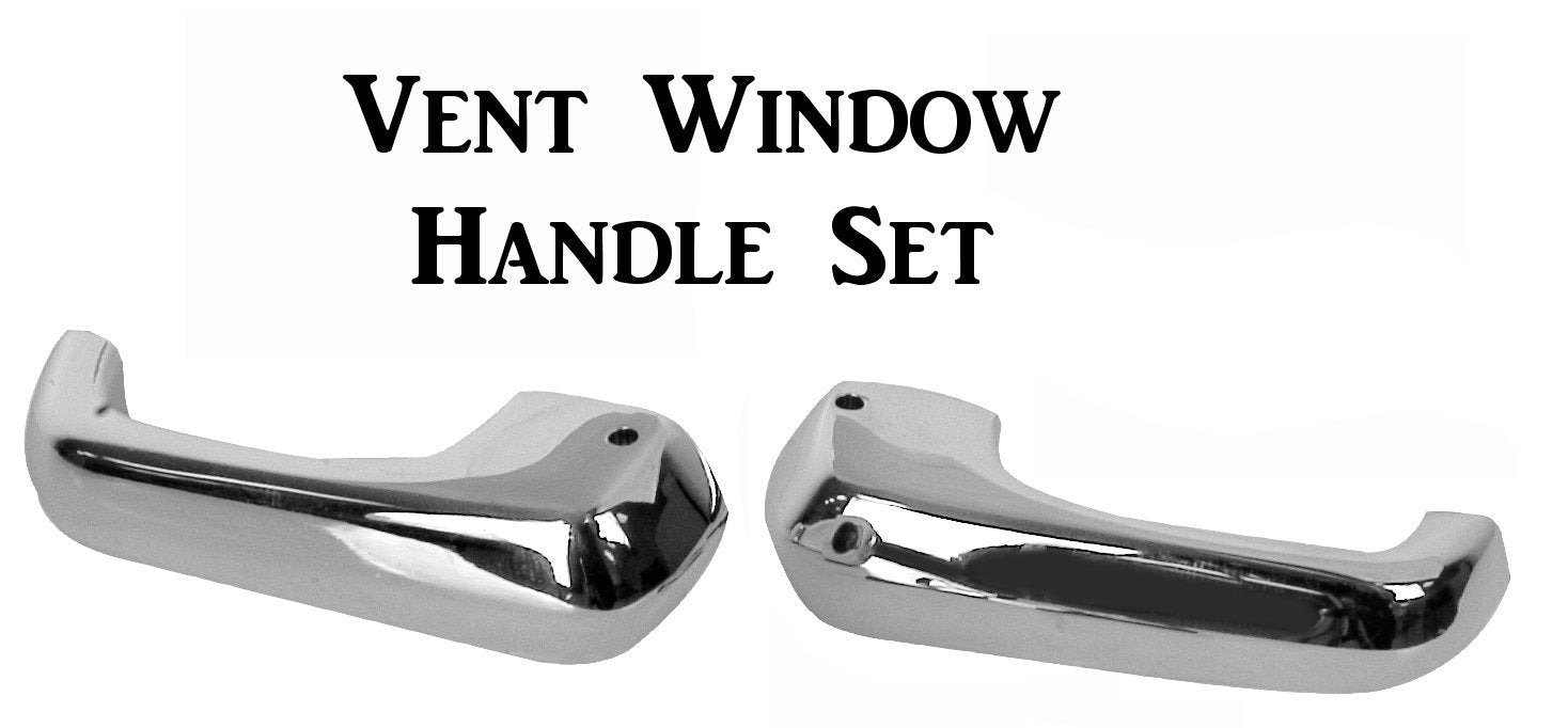 1968 Mustang Chrome Vent Window Handles - Pair