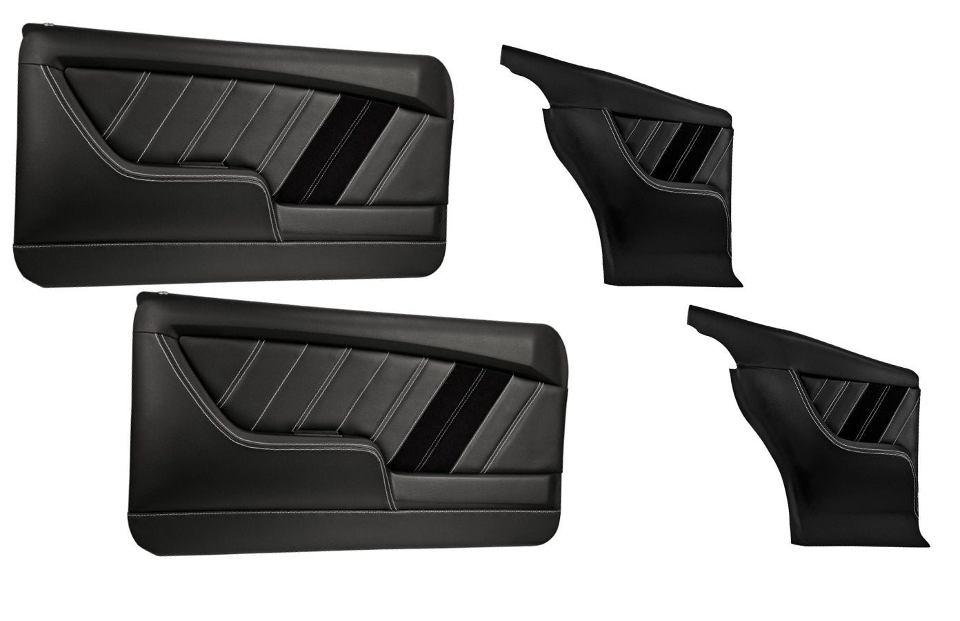 Sport R Molded Door & Quarter Panel Set - Black - for 1969 Camaro by TMI