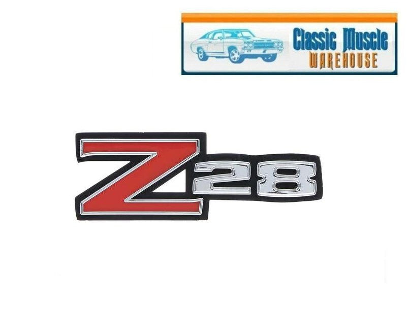 1970-73 Camaro; Z28 Rear Spoiler Emblem; GM Licensed OER 3981889