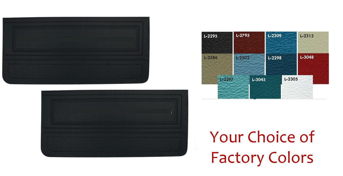 1966 Chevelle, El Camino Door Panel Set in Your Choice of Factory Colors (DI)
