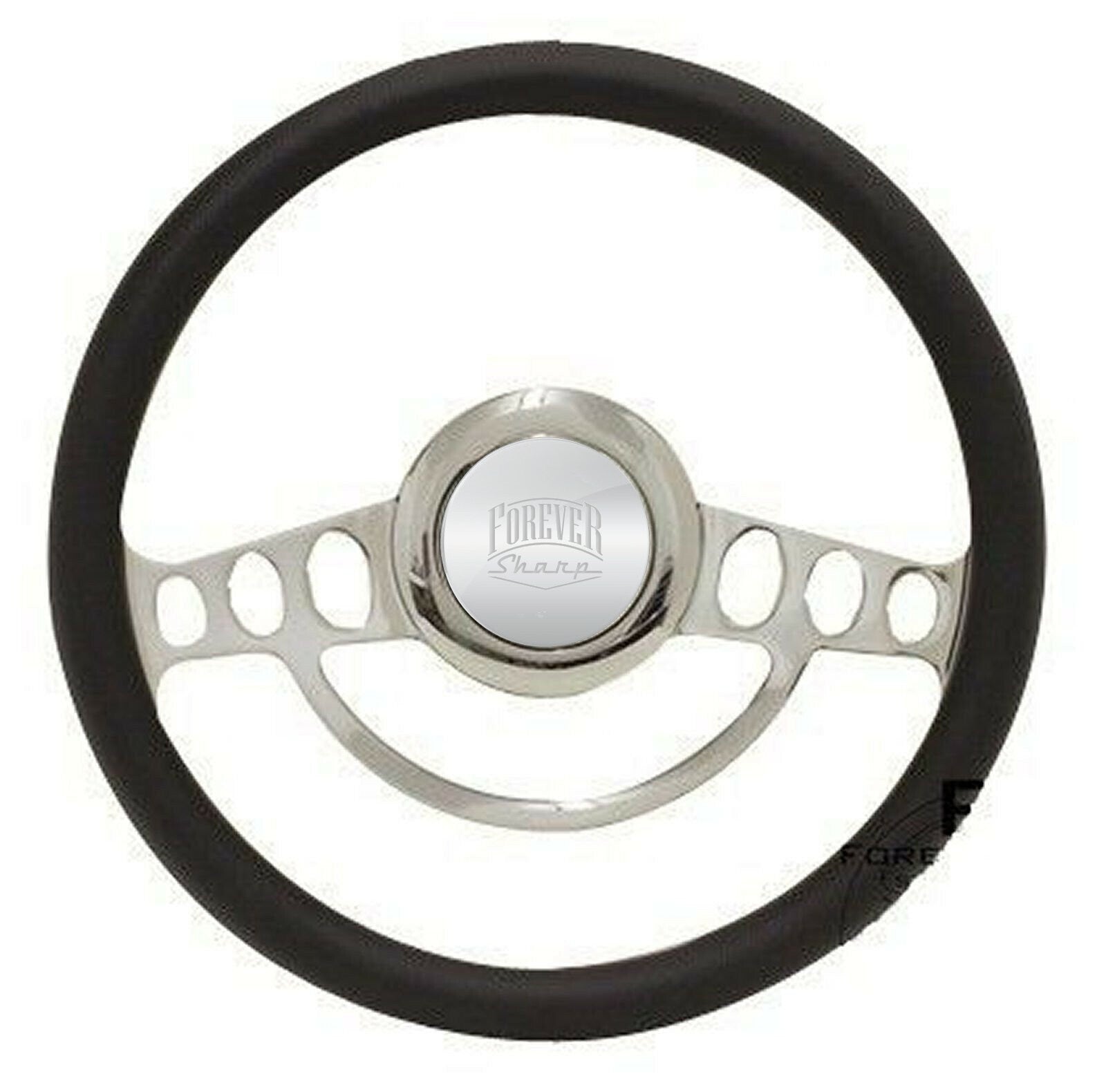 Hot Rod Street Rod Rat Rod with GM Column Billet & Black Steering Wheel Full Kit