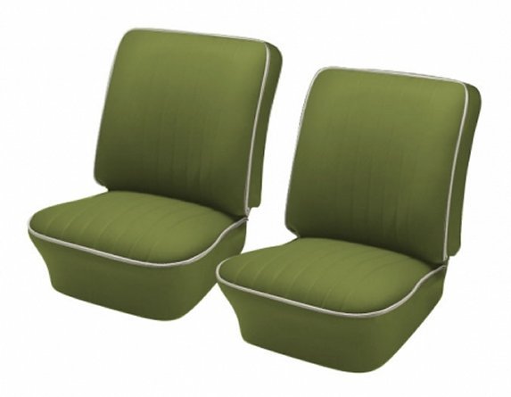 1954 - 1955 Volkswagen VW Bug OEM Classic Seat Upholstery, Front Only, Pea Green
